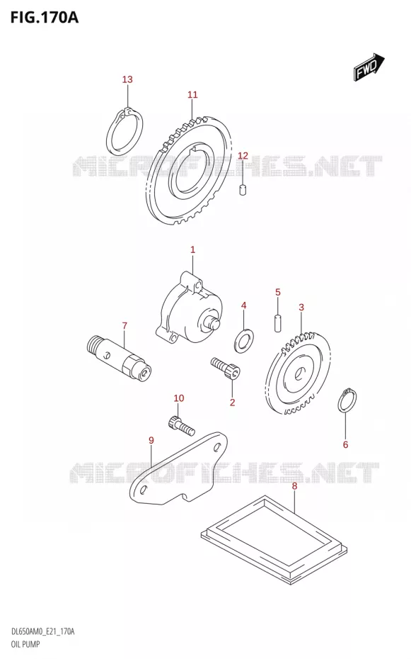 OLIEPOMP Suzuki MOTO 650 V-STROM 2020  DL650A M0 (E21)