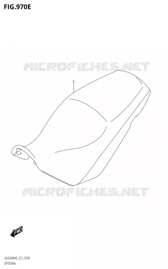 OPTIESEL (SEE NOTE 1) Suzuki MOTO 650 V-STROM 2020  DL650A M0 (E21)