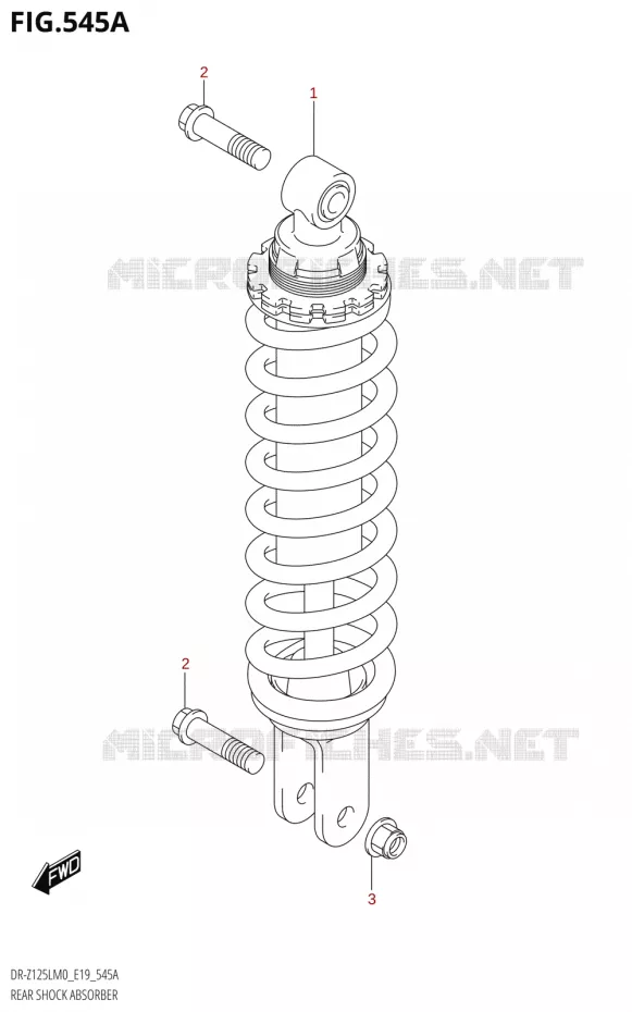 ACHTER SCHOKDEMPER Suzuki MOTO 125 DR-Z 2020  DR-Z125L M0 (E19)