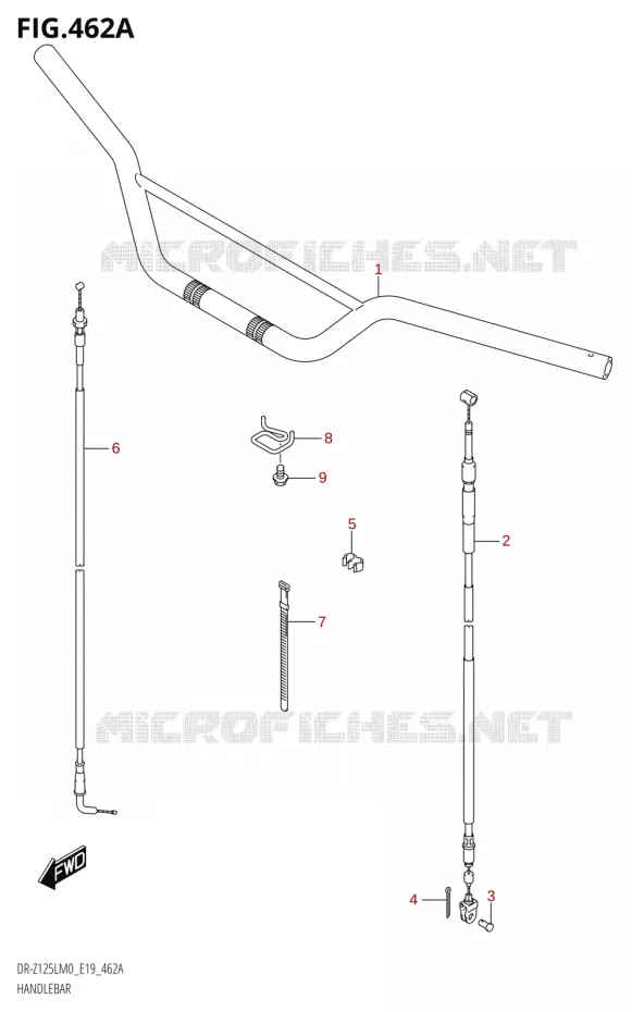 STUUR Suzuki MOTO 125 DR-Z 2020  DR-Z125L M0 (E19)
