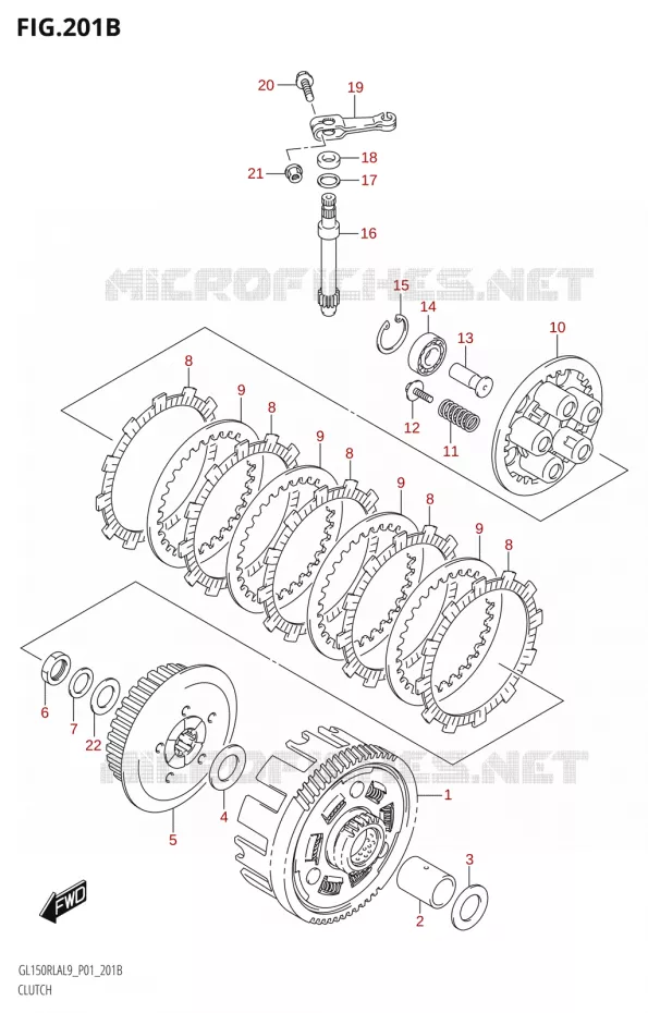 KOPPELING Suzuki MOTO 150 INTRUDER 2019  GL150RLA L9 (P01)