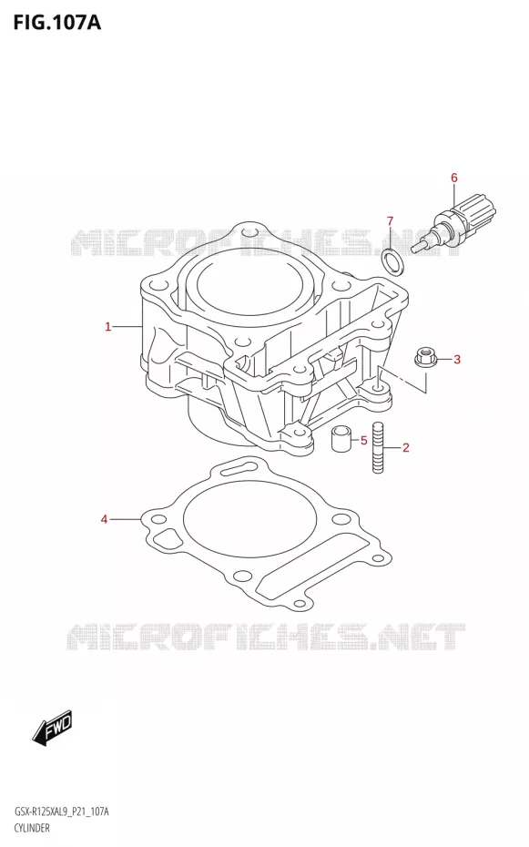 CILINDER Suzuki MOTO 125 GSX-R 2019  GSX-R125XA L9 (P21)