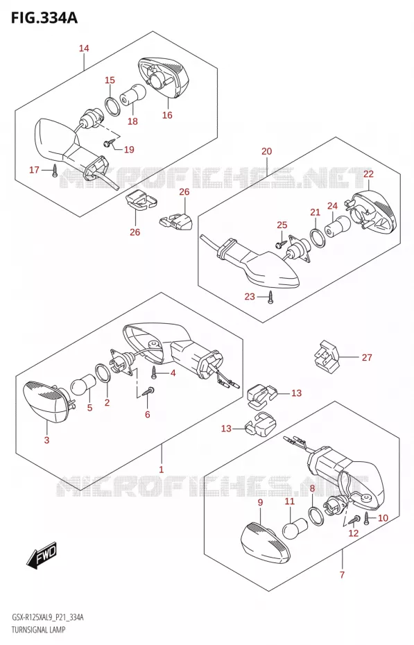 INDICATOREN Suzuki MOTO 125 GSX-R 2019  GSX-R125XA L9 (P21)