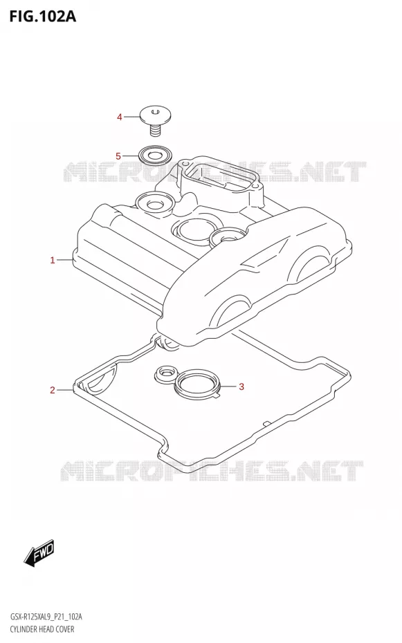 KLEPPENDEKSEL Suzuki MOTO 125 GSX-R 2019  GSX-R125XA L9 (P21)