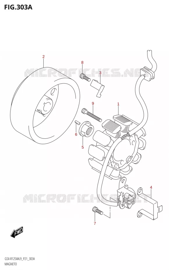 ONTSTEKING Suzuki MOTO 125 GSX-R 2019  GSX-R125XA L9 (P21)