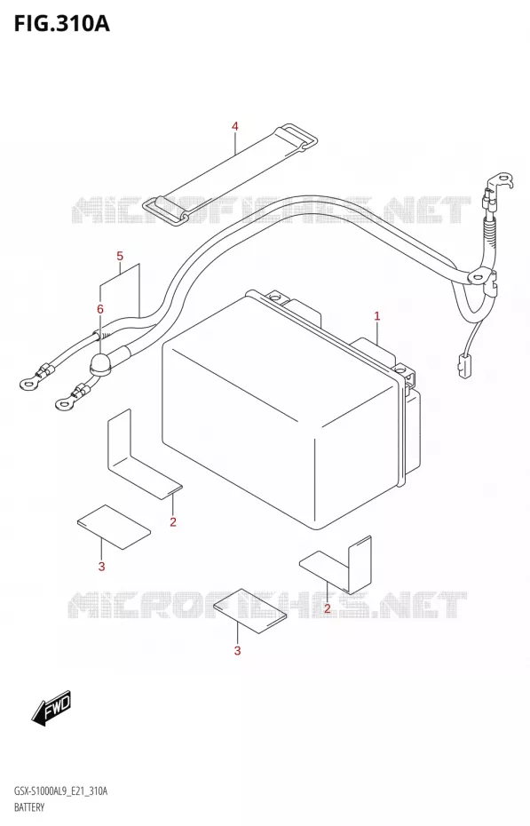 ACCU Suzuki MOTO 1000 GSX-S 2019  GSX-S1000A L9 (E21)