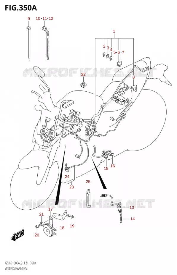 BEDRADING Suzuki MOTO 1000 GSX-S 2019  GSX-S1000A L9 (E21)