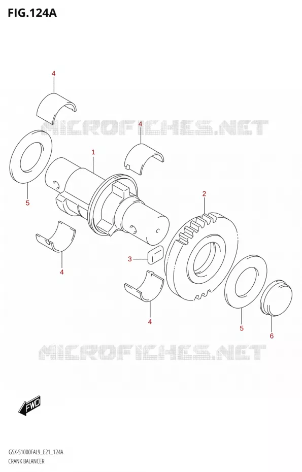 CRANK BALANCER Suzuki MOTO 1000 GSX-S 2019  GSX-S1000FYA L9 (E21)