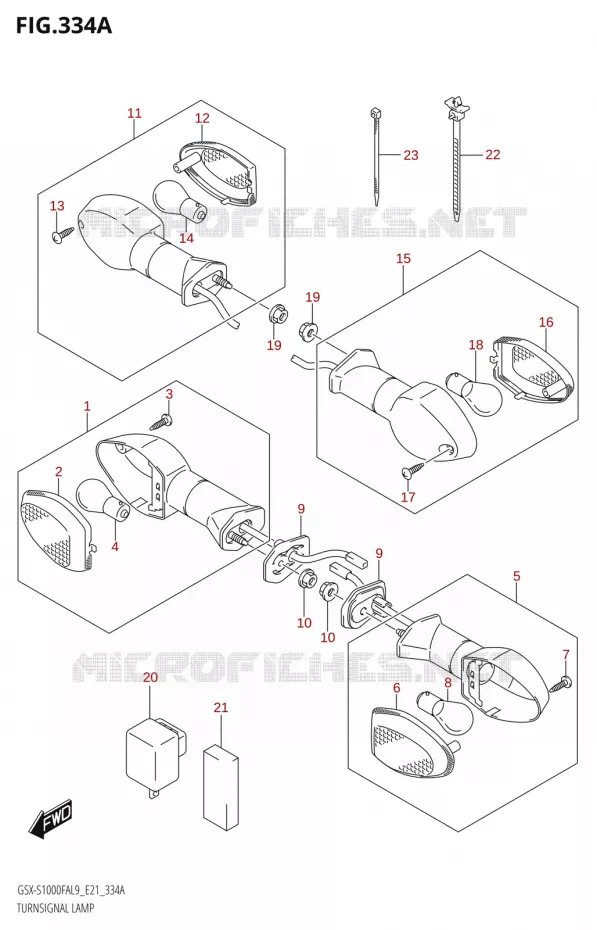INDICATOREN Suzuki MOTO 1000 GSX-S 2019  GSX-S1000FZA L9 (E21)