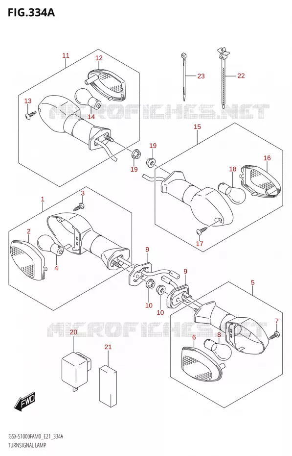 INDICATOREN Suzuki MOTO 1000 GSX-S 2020  GSX-S1000FA M0 / GSX-S1000FZA M0 (E21)