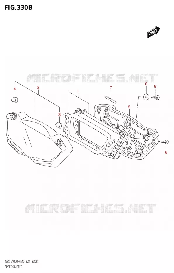 SNELHEIDSMETER Suzuki MOTO 1000 GSX-S 2020  GSX-S1000FA M0 / GSX-S1000FZA M0 (E21)