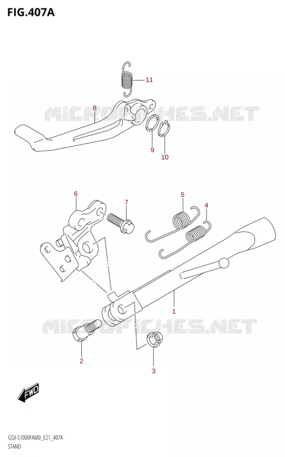 STAND Suzuki MOTO 1000 GSX-S 2020  GSX-S1000FA M0 / GSX-S1000FZA M0 (E21)