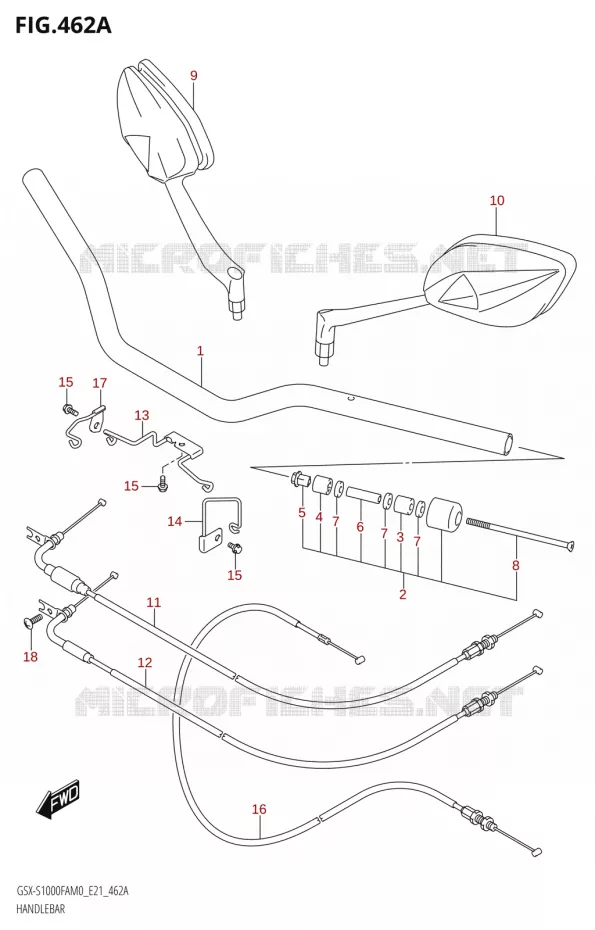 STUUR Suzuki MOTO 1000 GSX-S 2020  GSX-S1000FA M0 / GSX-S1000FZA M0 (E21)
