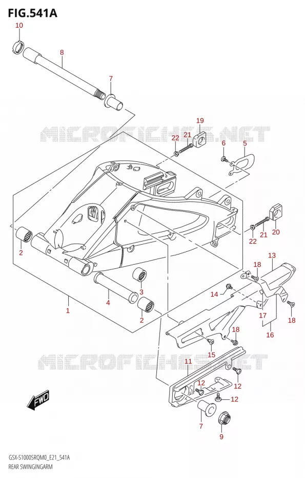 SWINGARM Suzuki MOTO 1000 KATANA 2019  GSX-S1000SRQ L9 (E21)
