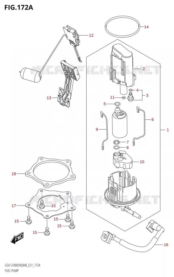 BENZINE POMP Suzuki MOTO 1000 KATANA 2020  GSX-S1000STQ M0 (E21)