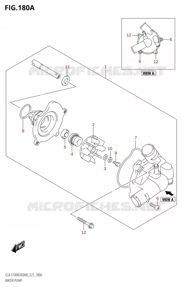 WATERPOMP Suzuki MOTO 1000 KATANA 2020  GSX-S1000STQ M0 (E21)