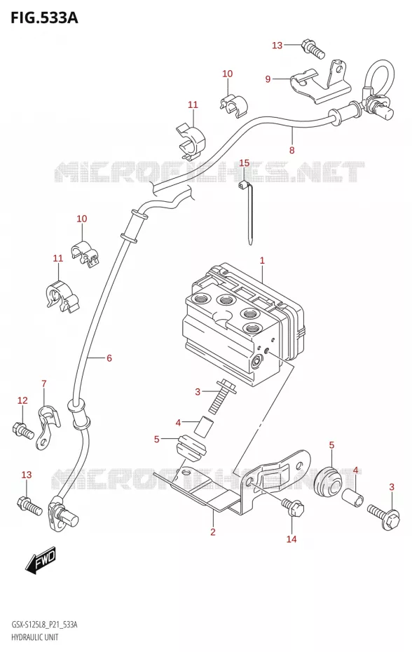ABS Suzuki MOTO 125 GSX-S 2018  GSX-S125ML L8 (P21)