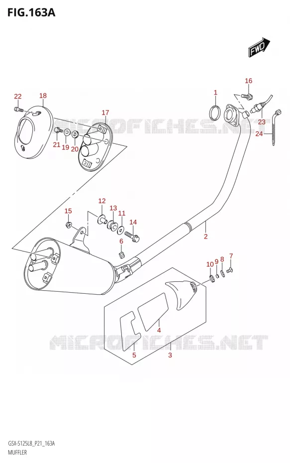 GELUIDDEMPER Suzuki MOTO 125 GSX-S 2018  GSX-S125MLX L8 (P21)