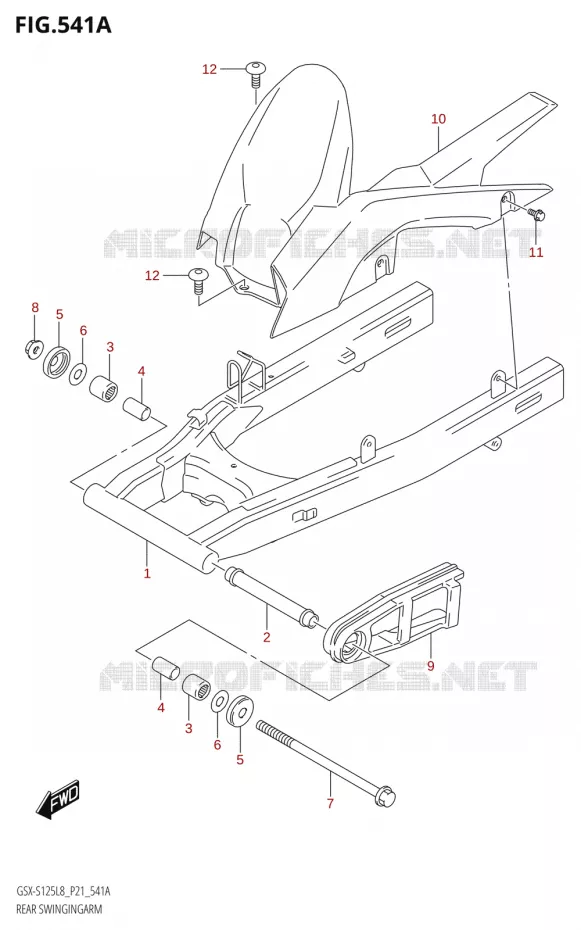 SWINGARM Suzuki MOTO 125 GSX-S 2018  GSX-S125MLX L8 (P21)