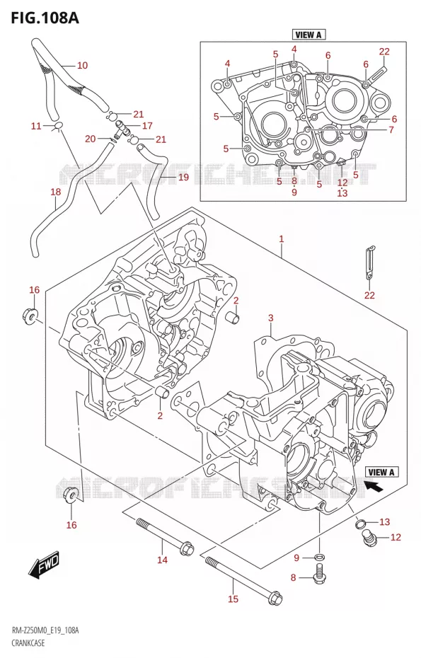 CASING Suzuki MOTO 250 RM-Z 2020  RM-Z250 M0 (E19)