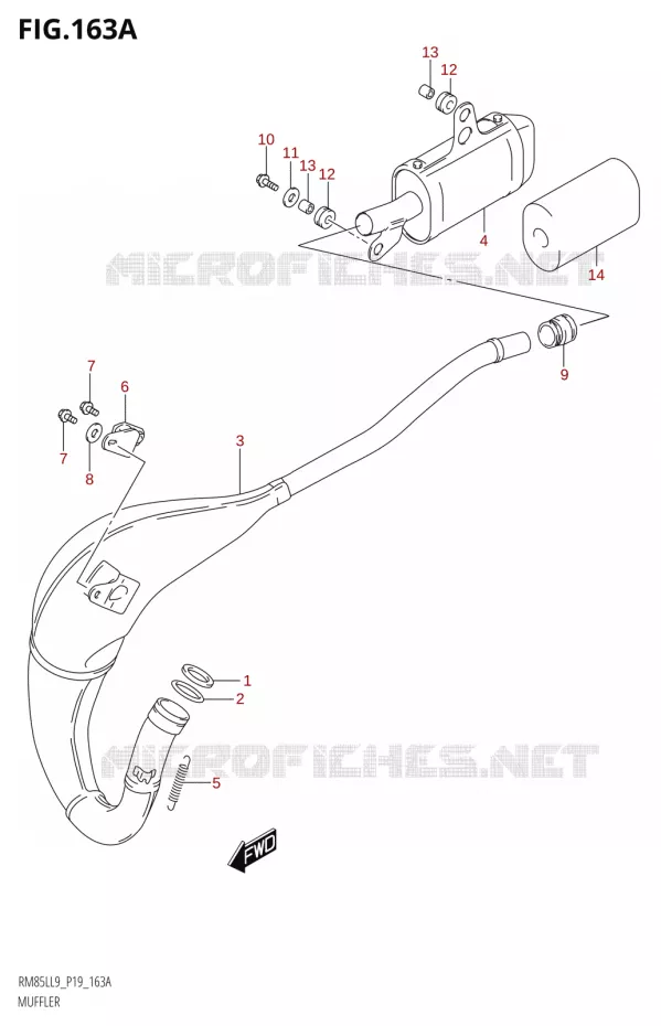 GELUIDDEMPER Suzuki MOTO 85 RM 2019  RM85L L9 (P19)