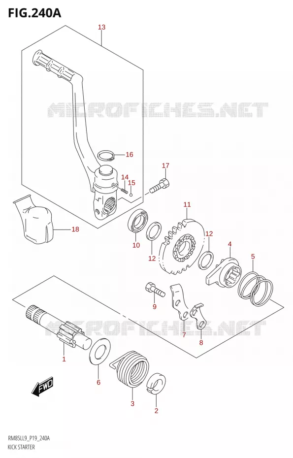 KICKSTARTER Suzuki MOTO 85 RM 2019  RM85L L9 (P19)