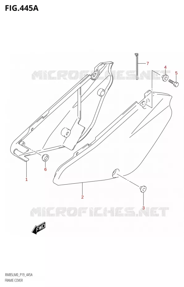ACHTER KUIP Suzuki MOTO 85 RM 2020  RM85L M0 (P19)