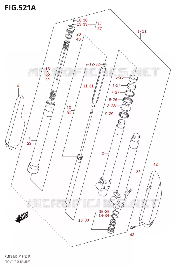 VOORVORK Suzuki MOTO 85 RM 2020  RM85L M0 (P19)