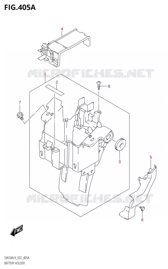 ACCU BOX - TOOLS Suzuki MOTO 650 SV 2019  SV650A L9 (E02)