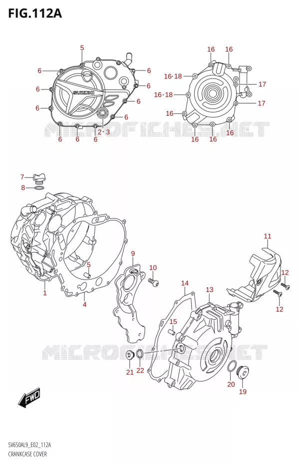 CASING Suzuki MOTO 650 SV 2019  SV650XA L9 (E02)