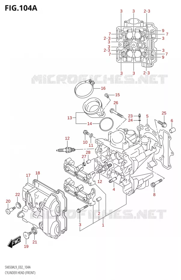 CILINDERKOP) Suzuki MOTO 650 SV 2019  SV650A L9 (E02)