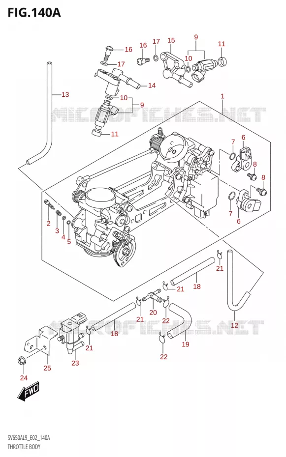 GASKLEPHUIS Suzuki MOTO 650 SV 2019  SV650A L9 (E02)