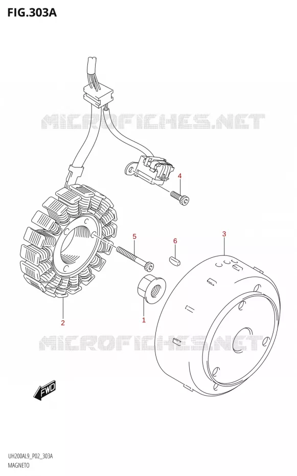 ONTSTEKING Suzuki SCOOTER 200 BURGMAN 2019  UH200A L9 (P02)