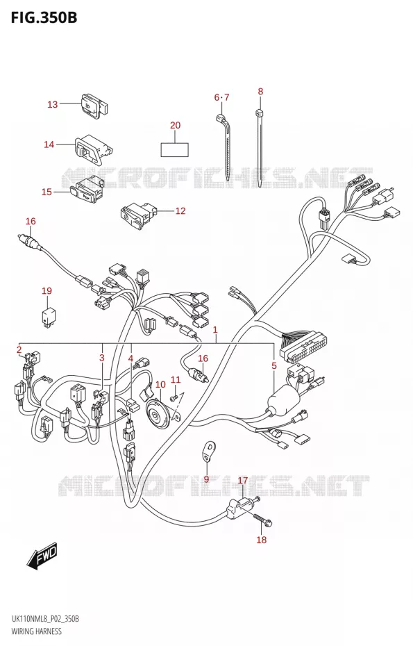 BEDRADINGNESS (P19) Suzuki SCOOTER 110 ADDRESS 2018  UK110NM L8 (P02)