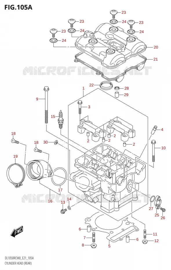 CILINDERKOPR) Suzuki MOTO 1050 V-STROM 2020  DL1050RC M0 (E21)