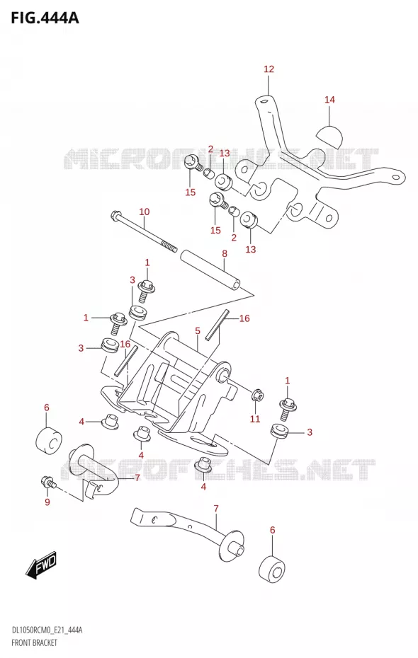 FRONT BRACKETS Suzuki MOTO 1050 V-STROM 2020  DL1050RC M0 (E21)