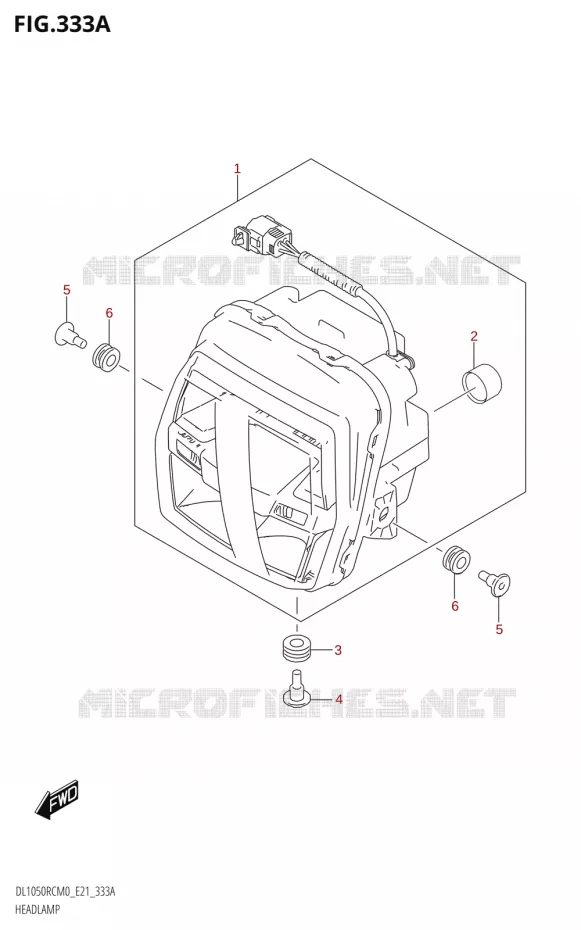 KOPLAMP Suzuki MOTO 1050 V-STROM 2020  DL1050RC M0 (E21)
