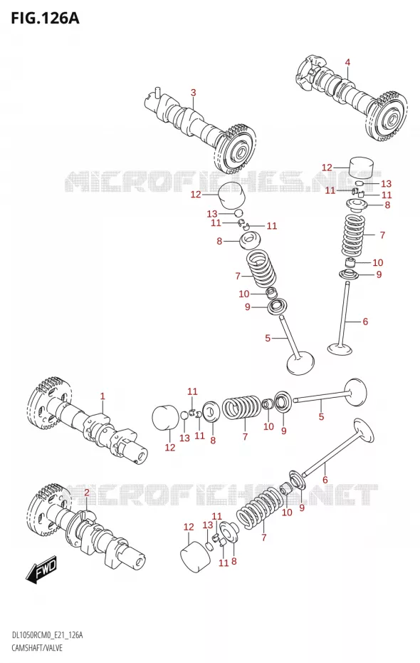 NOKKENAS - VALVES Suzuki MOTO 1050 V-STROM 2020  DL1050RC M0 (E21)