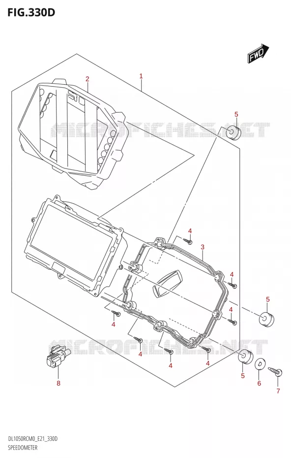 SNELHEIDSMETER0RC) Suzuki MOTO 1050 V-STROM 2020  DL1050RQ M0 (E21)