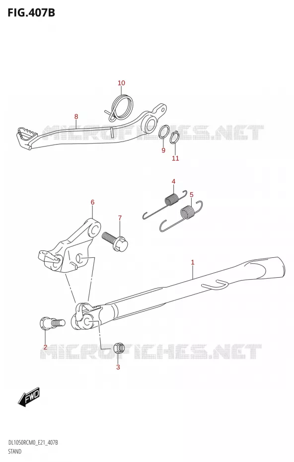 STANDLE (DL1050RQ) Suzuki MOTO 1050 V-STROM 2020  DL1050RQ M0 (E21)