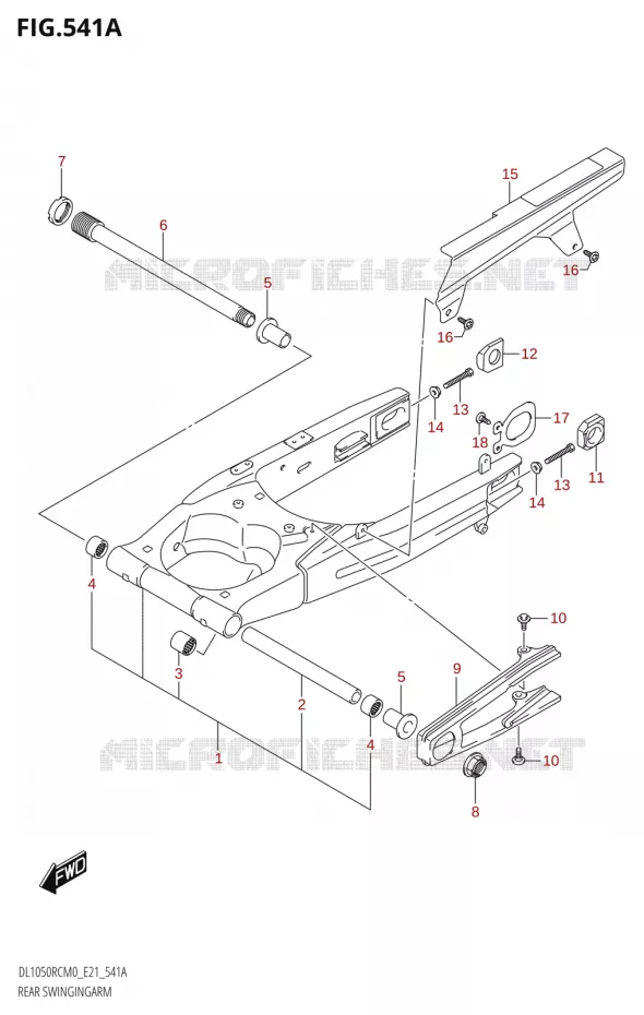 SWINGARM Suzuki MOTO 1050 V-STROM 2020  DL1050RC M0 (E21)