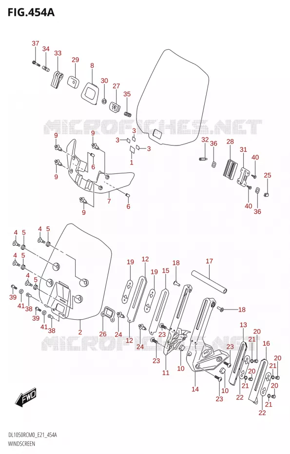 VOORRUITE (DL1050RC) Suzuki MOTO 1050 V-STROM 2020  DL1050RC M0 (E21)