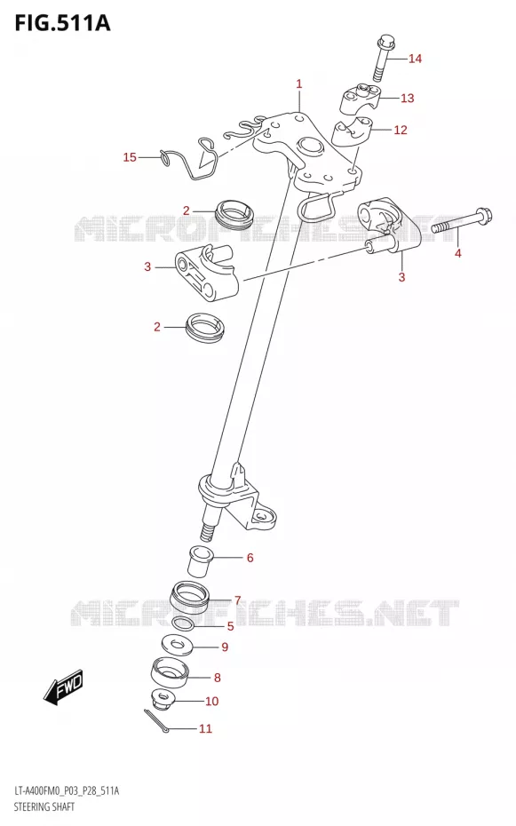 STUURKOLOM Suzuki QUAD 400 KINGQUAD 2020  LT-A400F M0 (P28)