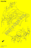 ACHTERSPATBORD00XM0 P33) voor Suzuki KINGQUAD 500 2020