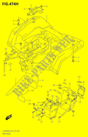 ACHTERSPATBORD00XPZM0 P28) voor Suzuki KINGQUAD 500 2020