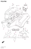 ACHTERSPATBORD voor Suzuki KINGQUAD 750 2018