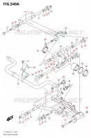 ACHTERWIELOPHANGING ARM voor Suzuki KINGQUAD 750 2018