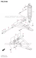 VOORWIELOPHANGING ARM voor Suzuki KINGQUAD 750 2018