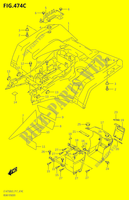 ACHTERSPATBORD50XPZL9 P17) voor Suzuki KINGQUAD 750 2019