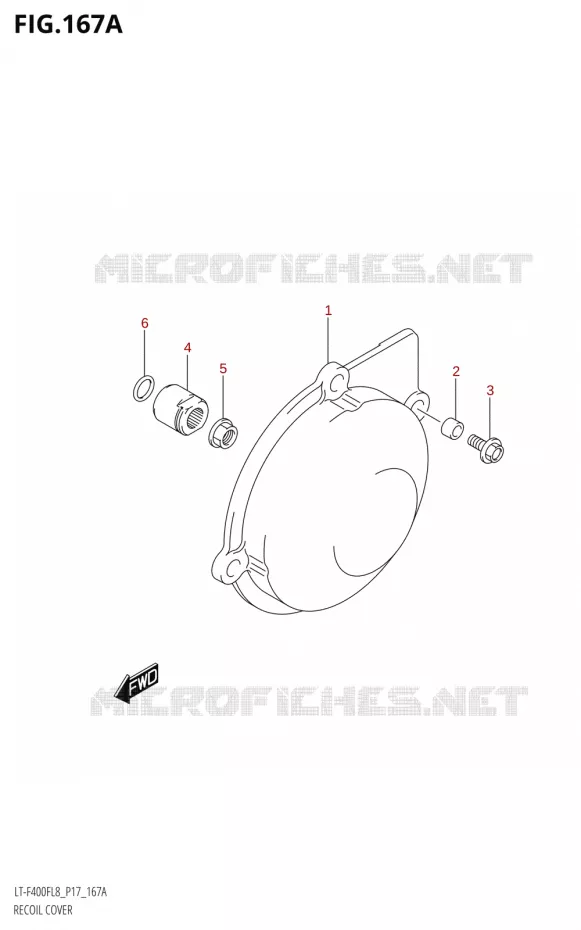 ALTERNATOR COVER Suzuki QUAD 400 KINGQUAD 2018  LT-F400F L8 (P17)